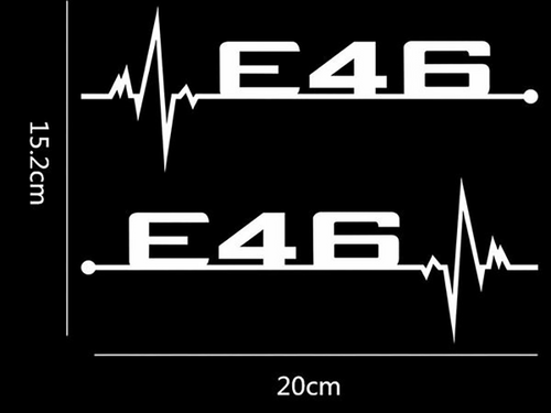 BMW Heartbeat Sticker E28  E30  E34  E36  E39  E46  E60  E61  E62 E90  E91  E92