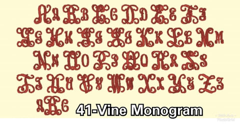 41 Vine Monogram