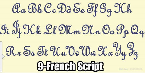 9 French Script