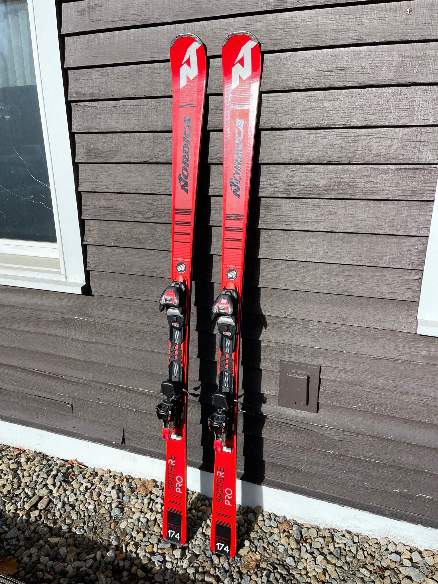 Nordica Dobermann Spitfire Pro Skis with Marker TPX 12 Bindings - 174cm -  Demo Ski - Race Room Skis