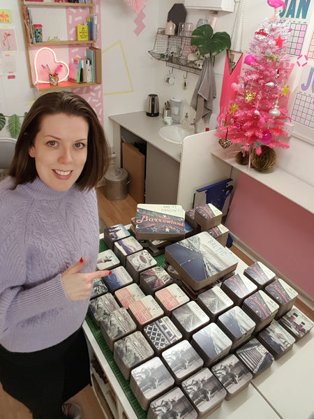 Lesley Gray in her Studio in Glasgow - Neon Gray