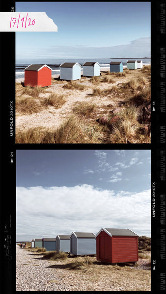 Neon Gray Beach Hut Scrapbook