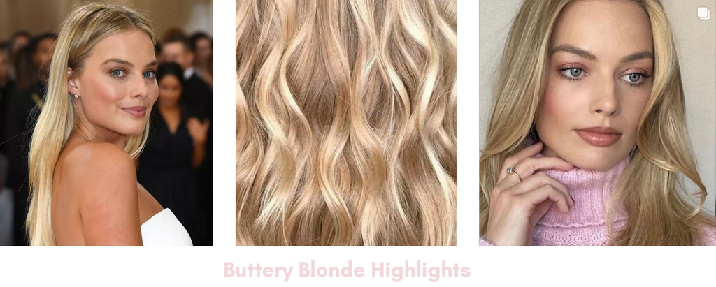 buttery blonde highlights , hair color trends
