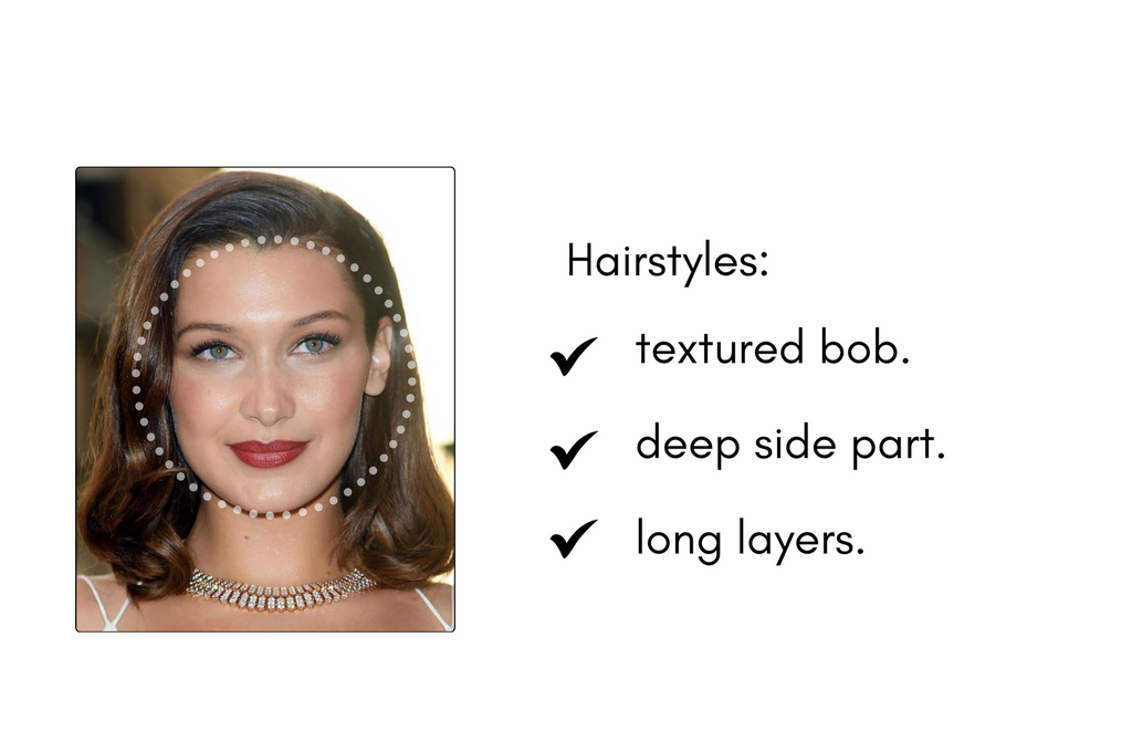 best hairstyles for different faceshapes , round shaped face