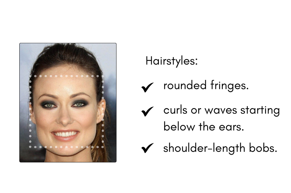 best hairstyles for different faceshapes , square shaped face