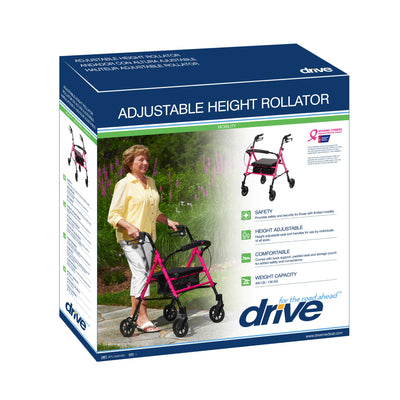 Drive Adjustable Seat Height Rollator - Packaging