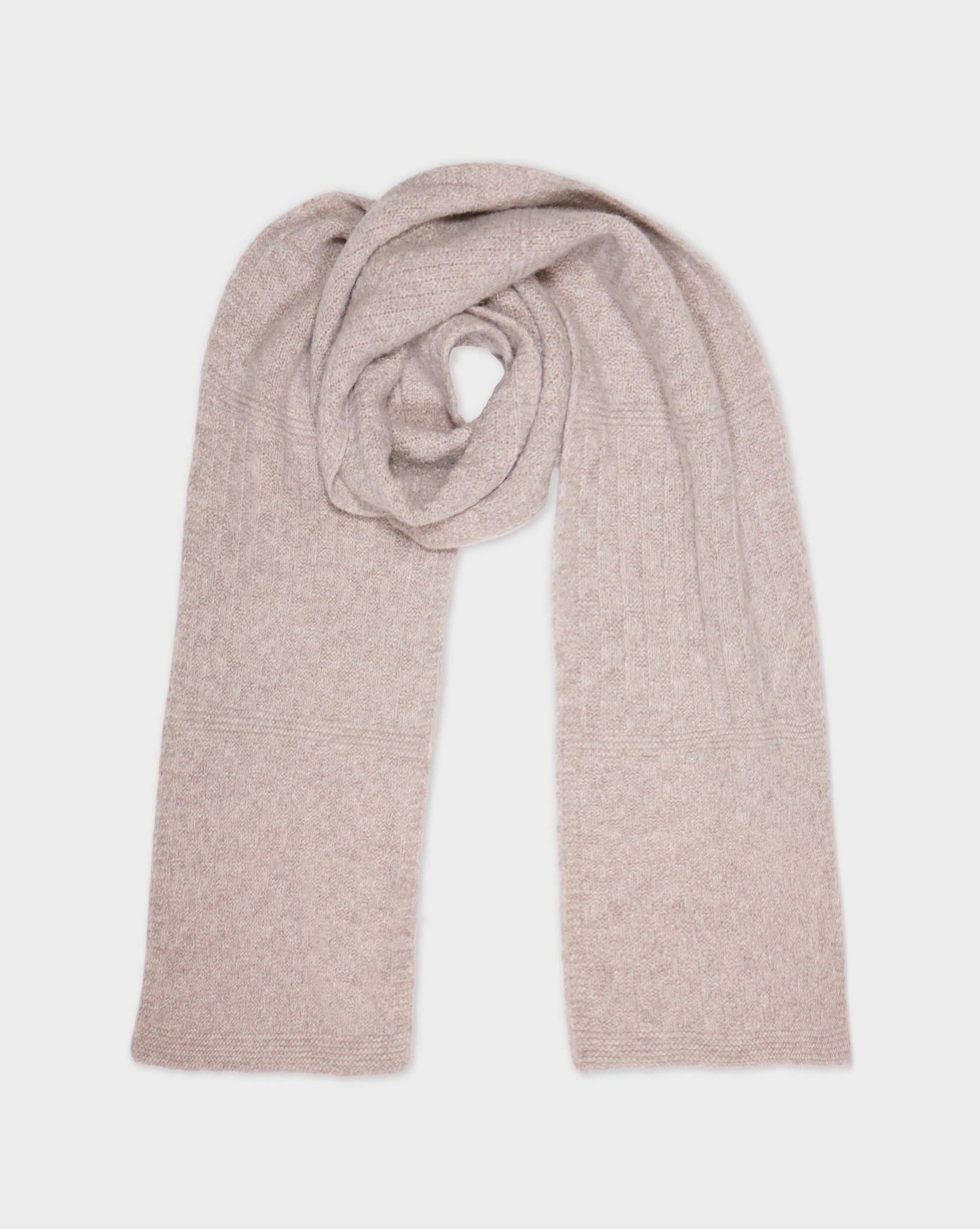 Beige Highland Wool Scarf