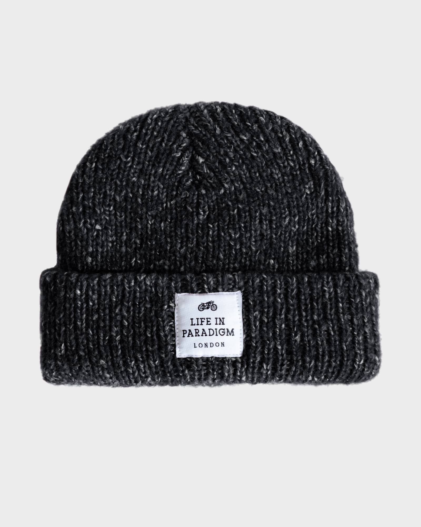 Black Heather Scandinavian Beanie