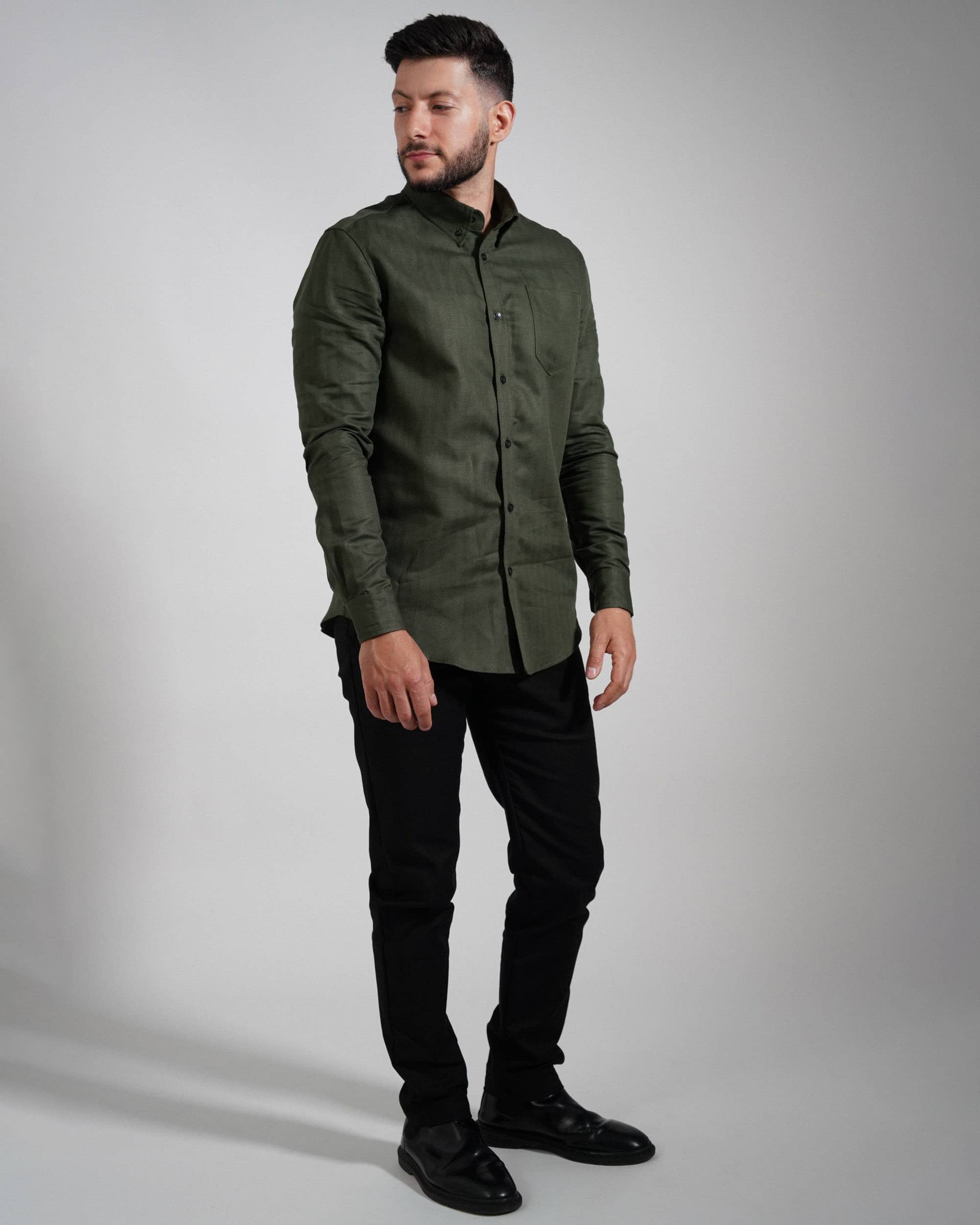 Forest Green Oxford Shirt