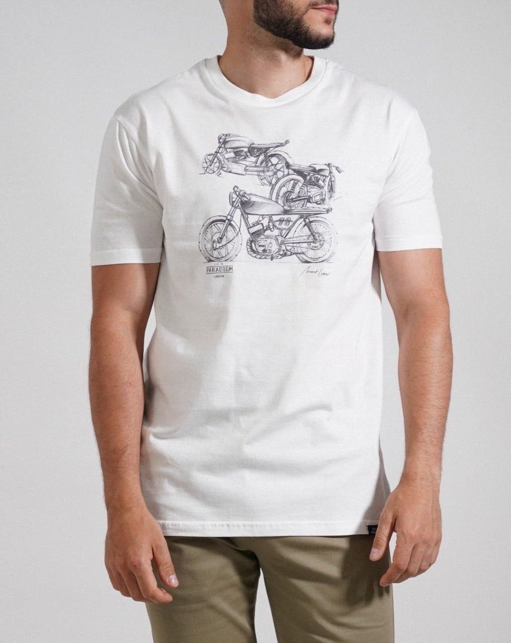 Motorbike Sketch T-Shirt