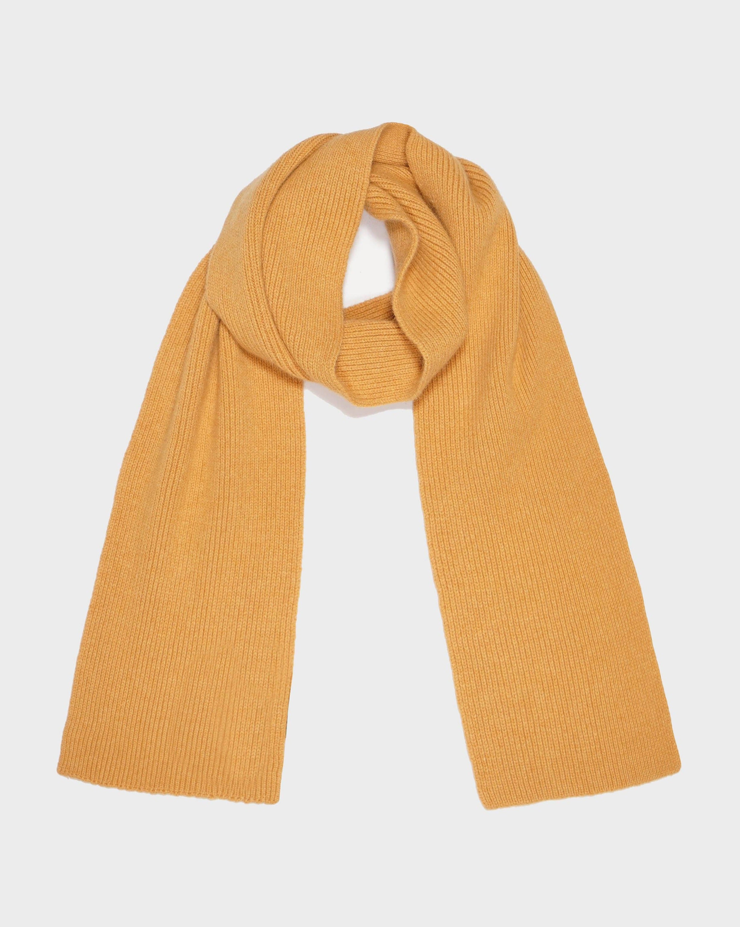 Mustard Highland Wool Scarf