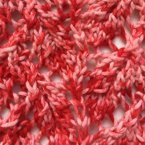 100% Peruvian Pima Cotton Yarn Soft Indie  Hand dyed Watermelon color