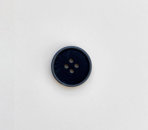 Sustainable and Biodegradable Black Corozo Button with rim