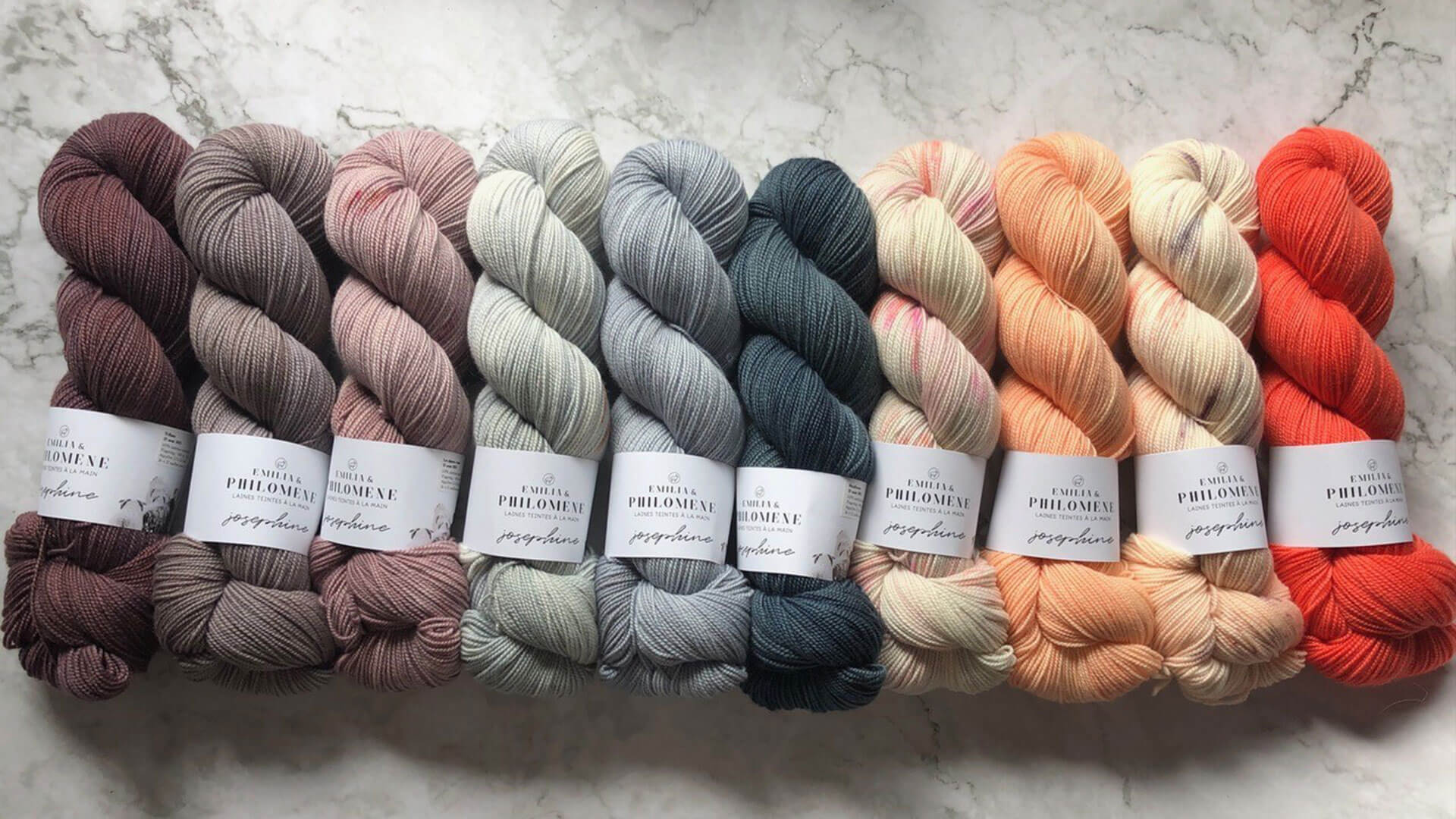 Emilia and Philomene Indie Dyed Yarn - Josephine - 100% Soft Merino Wool