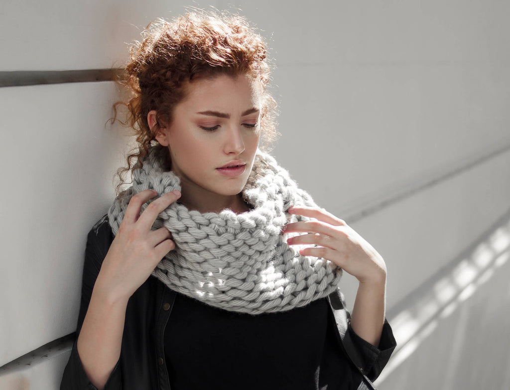 Juana Cowl Knit Pattern - Easy, quick and Chick Cowl Pattern