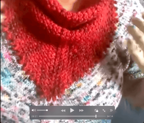 DK yarn bandana pattern