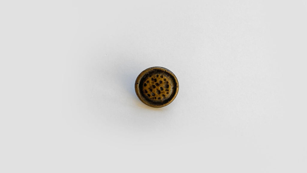 Bronze Metal Button 12mm Textile Garden