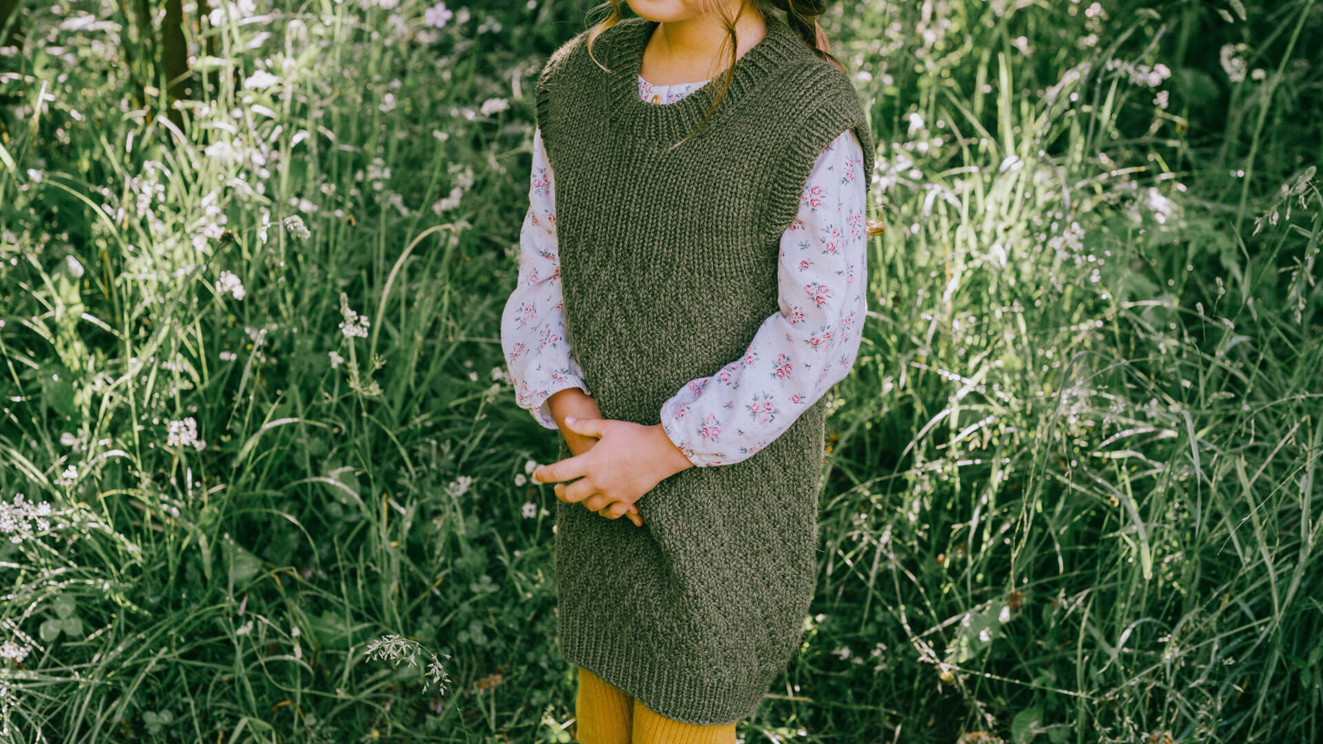 Jojo Tricot Spruce Dress made with Alpakka Ull - The Woodland Collection pattern