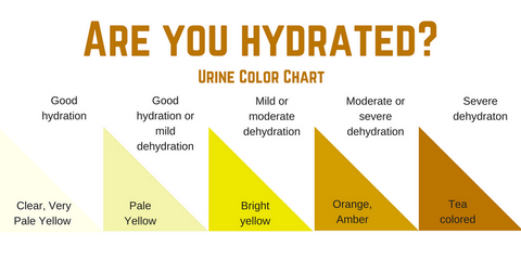 Urine colour chart