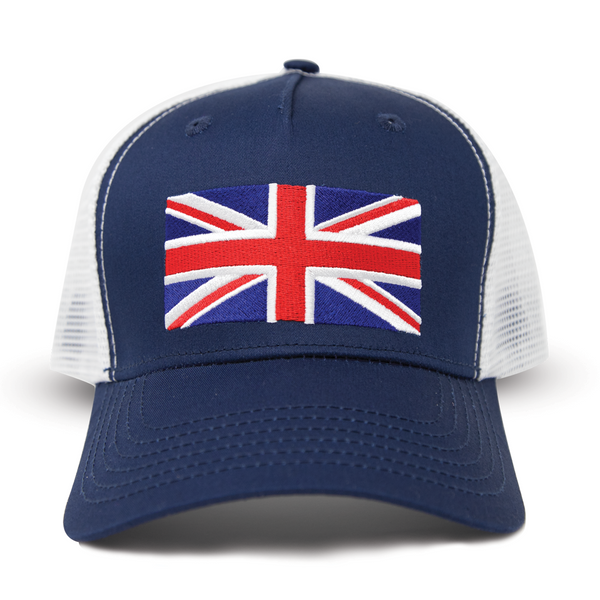 England Flag Trucker Hat, Baseball Hat, Snapback Hat - International Tie