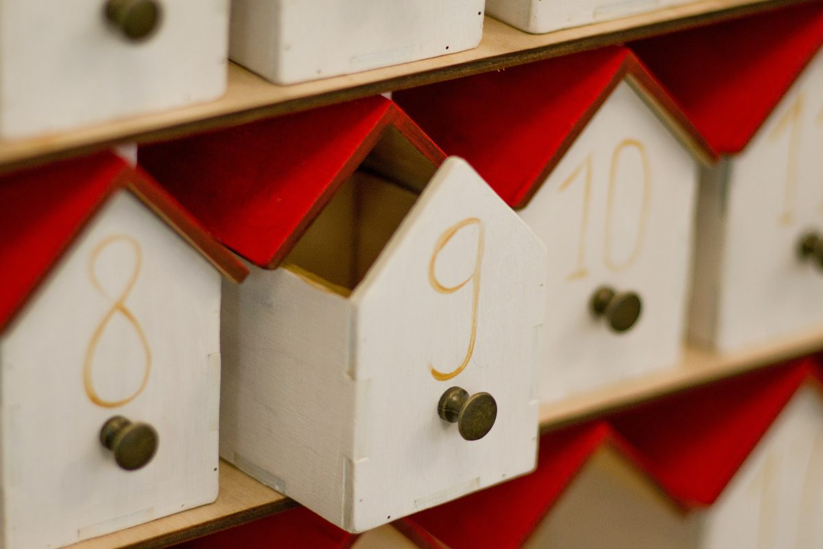 Countdown Calendar Drawers Idea for Teenager Cash Gift