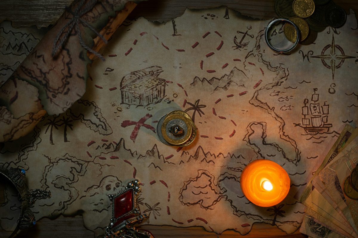 Treasure Map Viewed from Above