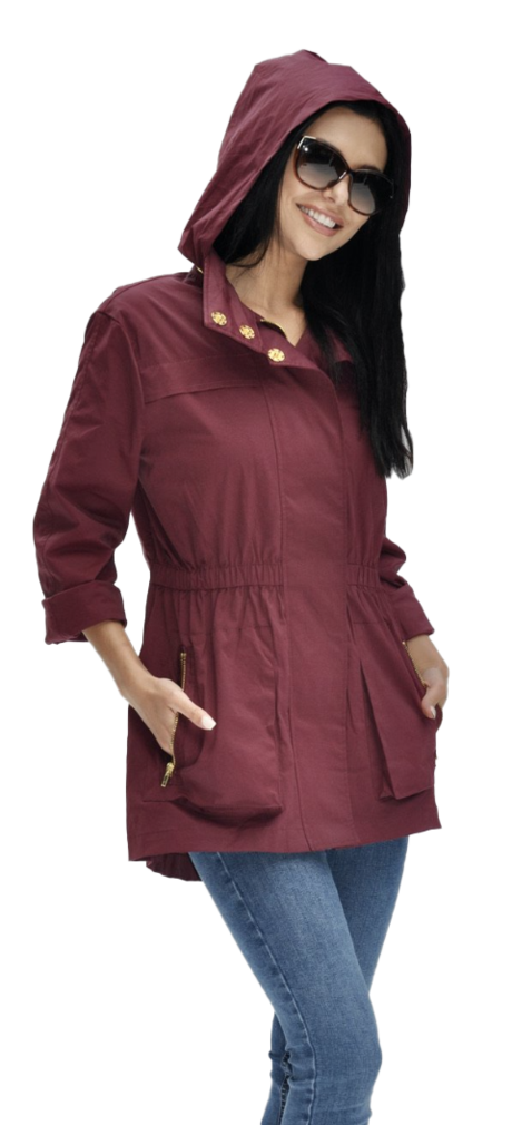 Ciao Milano Tess Jacket - Burgundy