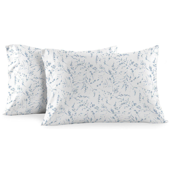 Heavyweight Printed Flannel Pillowcase Sets (Pair) - Floral Vine-Egyptian Linens