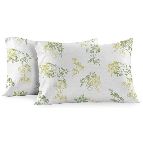 Heavyweight Printed Flannel Pillowcase Sets (Pair) - Hedgerow-Egyptian Linens