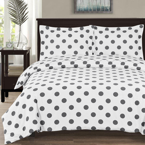 Duvet Cover Set - Polka Dots-Royal Tradition-Twin/Twin XL-Egyptian Linens