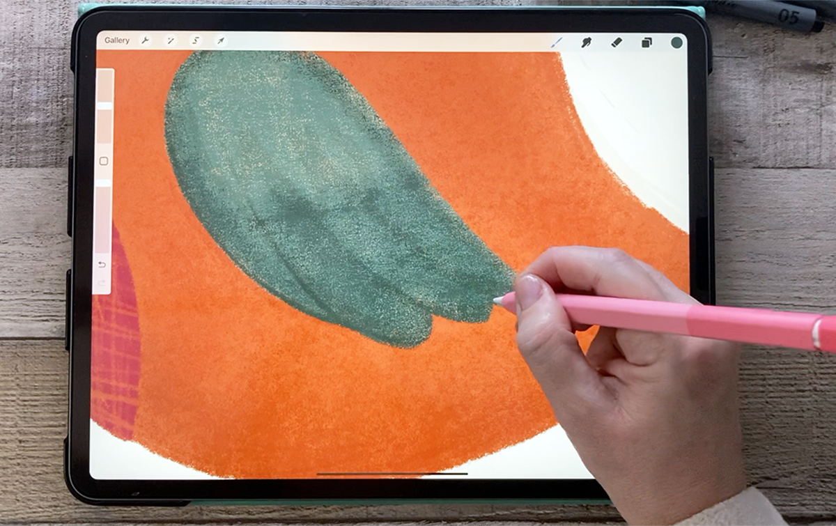 How to add texture to illustrations in Procreate