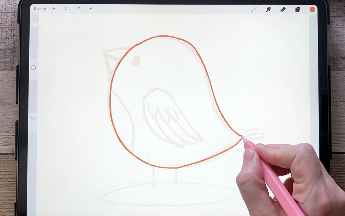 How to outline in Procreate