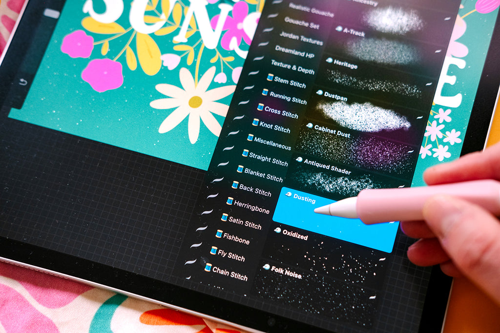 how to add texture in procreate