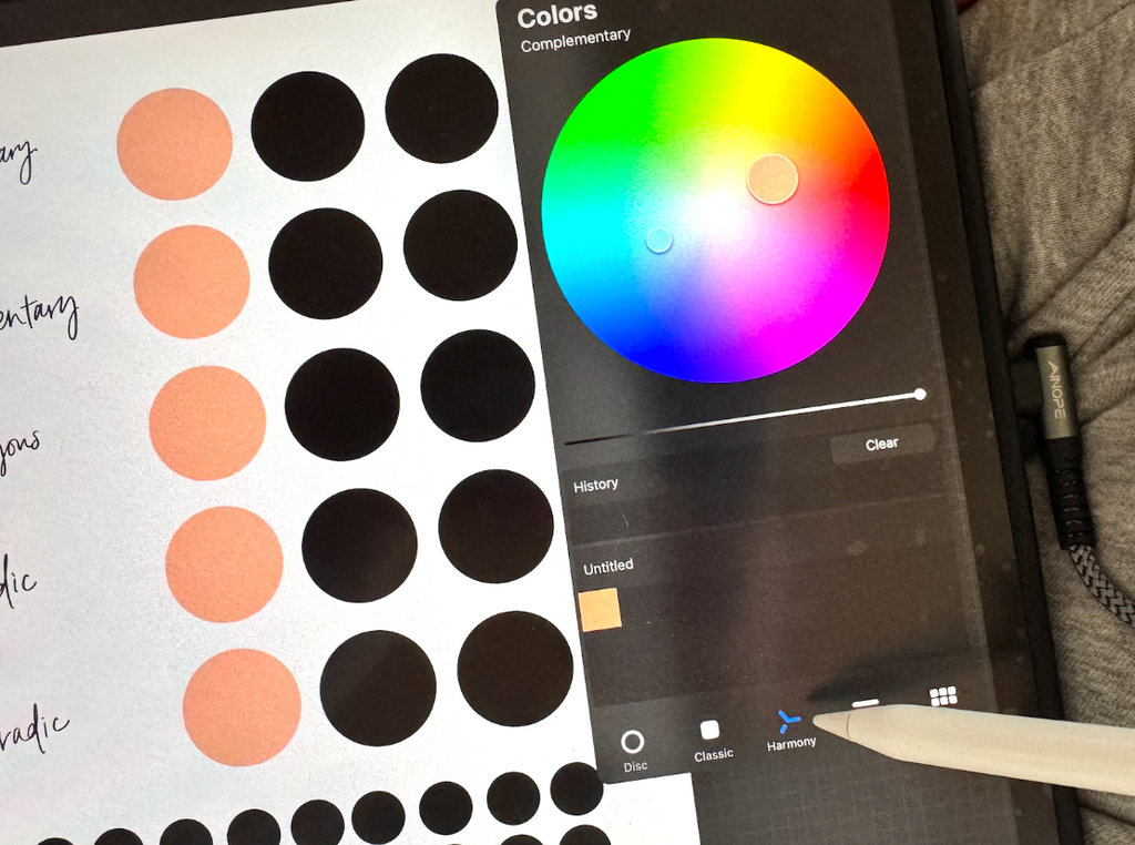 How to use Color Harmony in Procreate