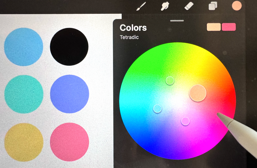 Color selection tool Procreate