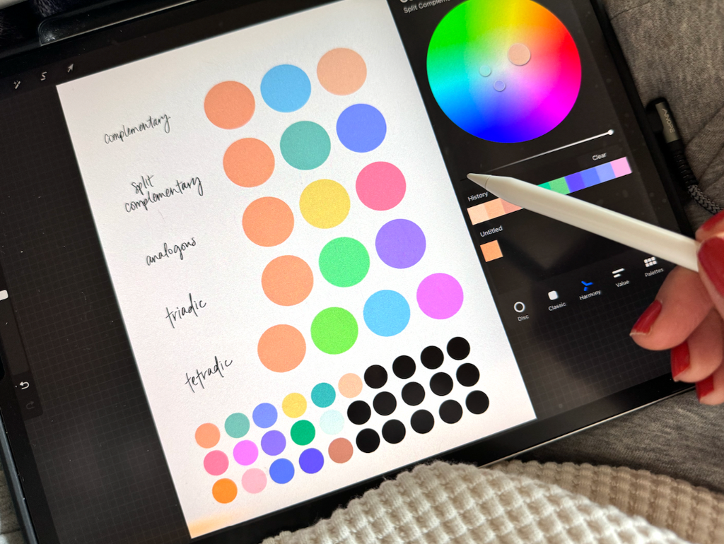 How to create Procreate color palettes