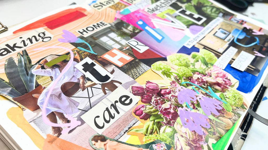 how to create a mixed media vision board