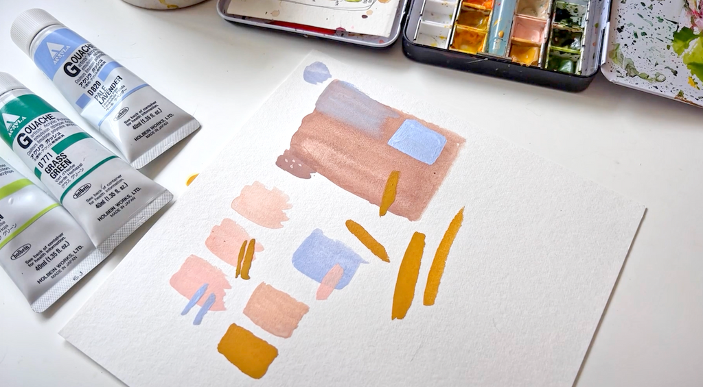 Painting with gouache tutorial