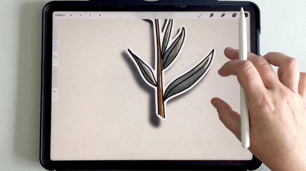 How to create a faux sticker in Procreate