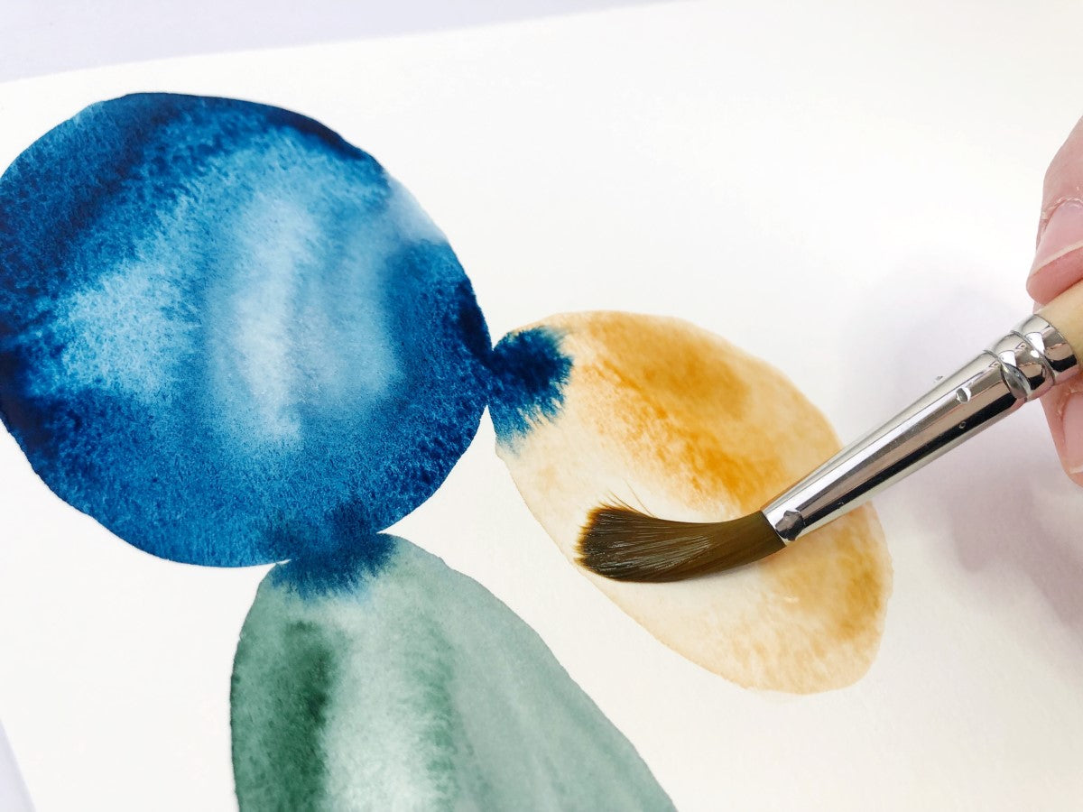 simple abstract watercolor paintings