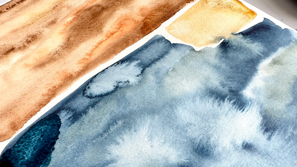 How to paint a watercolor background