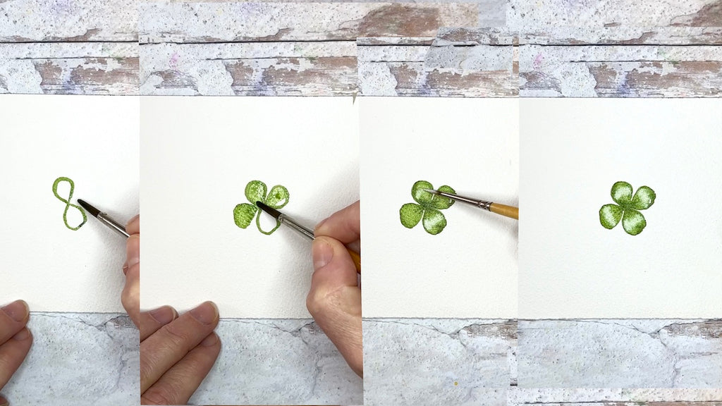 How to paint shamrocks