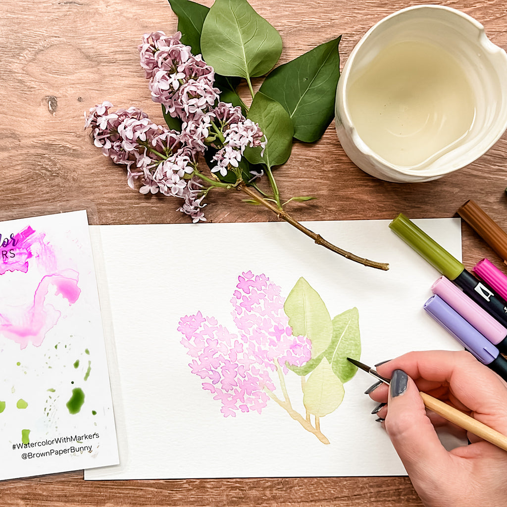 Floral painting tutorial