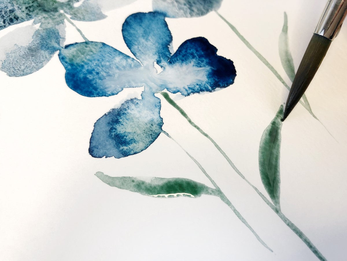 watercolor flower painting