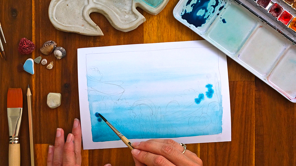 Faire une peinture à l'aquarelle