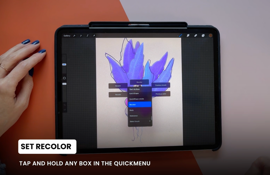 how to use recolor in procreate