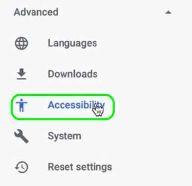 How to use accessibility features in Chrome