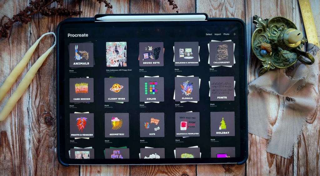 How to organize Procreate gallery