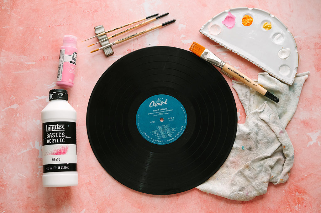 How to paint vinyl records