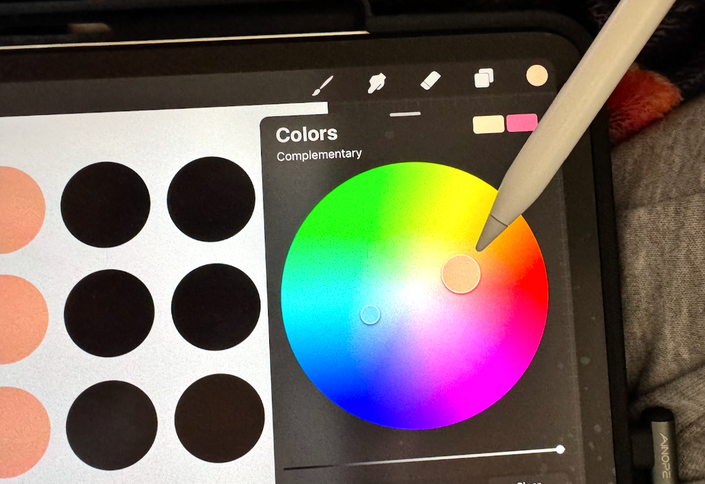 How to use color picker in Procreate